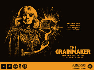 The Grainmaker Brush Set (Now available for Adobe Illustrator) brush set g.a.r.m. company garm company grain shader brushes growcase horror texture brushes the grainmaker