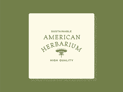 American Herbarium - Branding badge design brand identity branding dandelion editorial floral flower garden hand drawn herb herbal illustration logo logo design packaging typography village vintage vintage logo visual identity