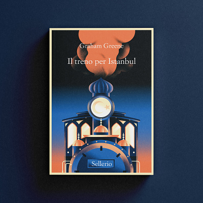 Stanmbul train - Sellerio book book cover cover cover illustration daniele simonelli dsgn illustration istanbul texture train vector