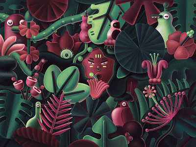 Irene bird character characterdesign digital digitalillustration flower forest illustration illustrator jungle nature plant sustainable development women