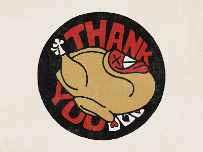 Gobble Gobble bold branding gobble gobble hand drawn illustration logo playing cards retro roast dinner stamp thank you thanksgiving turkey typography vintage