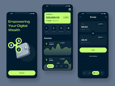 Cryptocurrency App Design app app design bitcoin wallet crypto crypto exchange crypto wallet cryptocurrency app design finance finance app mobile mobile app mobile design mobile ui ui ui visual deisgn uiux user interface ux