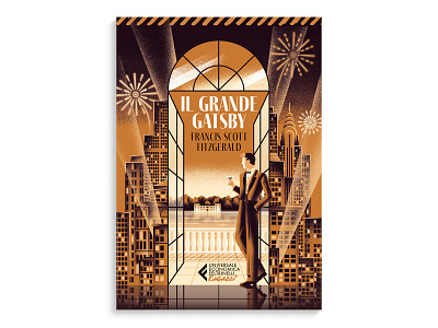 The Great Gatsby - Feltrinelli book book cover daniele simonelli dsgn editorial illustration fitzgerald gatsby illustration texture the great gatsby vector