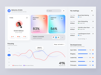 Worklio Dashboard design interface product service startup ui ux web website