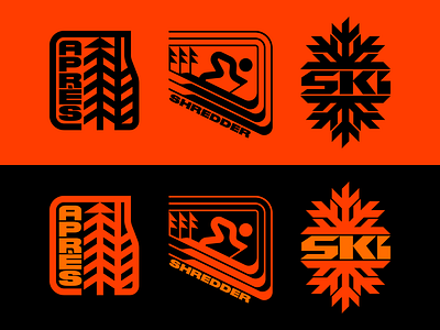 Ski merch designs alpine apres beer brewing forest hill icon illustration logo nature retro ski snow snowboarding snowflake symbol tree typography winter winter sport