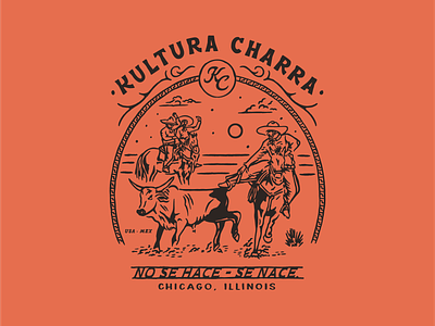 KULTURA CHARRA - T-SHIRT DESIGN apparel apparel design brand identity branding charreria charros clothing brand design illustration jaripeo lettering mexico rodeo t shirt vector