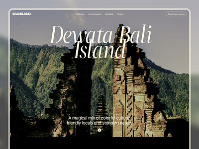 Bali Island - Tourism Website bali bali islan bali website clean clean ui destination dewata bali framer landing page minimalis design tourism tourism website ui design web design webflow website