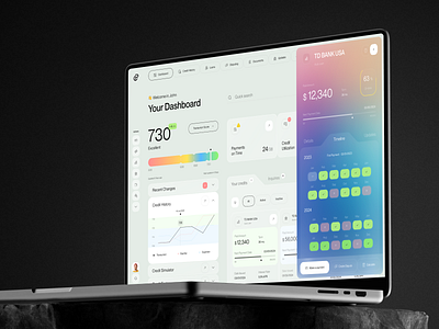 Credit Pros SaaS - Credit Score Dashboard admin ai ai app app app design b2b business credit crm dashboard design finance fintech product design saas software ui ux web web app