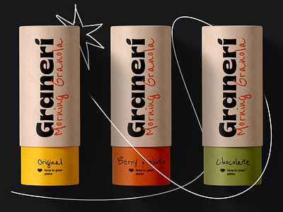 Case Study: Granola Packaging Design advertising branding business illustration design design studio digital art digital illustration food food branding granola graphic design illustration illustration art illustrator line art logo marketing marketing design packaging packaging design