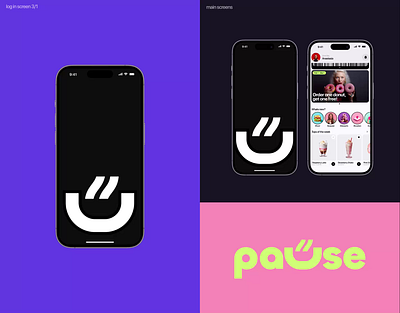 PAUSE | Mobile App animation design ui ux web