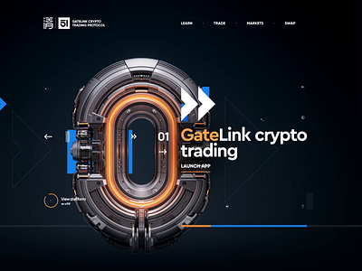 Gate Protocol / Web Design 2d 3d animation bitcoion black blockchain clean crypto design flat glass graphic design illustration logo minimal site typography ui ux web