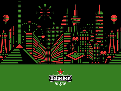 Heineken Las Vegas graphic design heineken las vegas